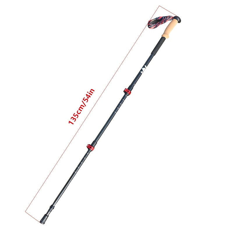 Lightweight Carbon Fiber Hiking Sticks Telescopic With Lock