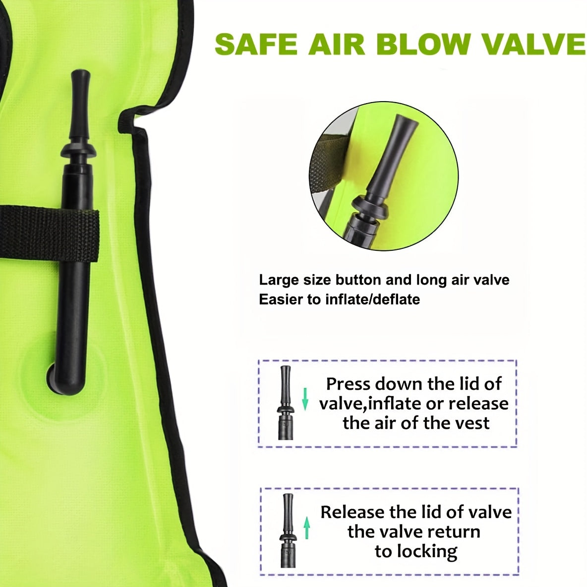 Adult Life Jacket With Safety Buckle Portable Buoyancy Vest