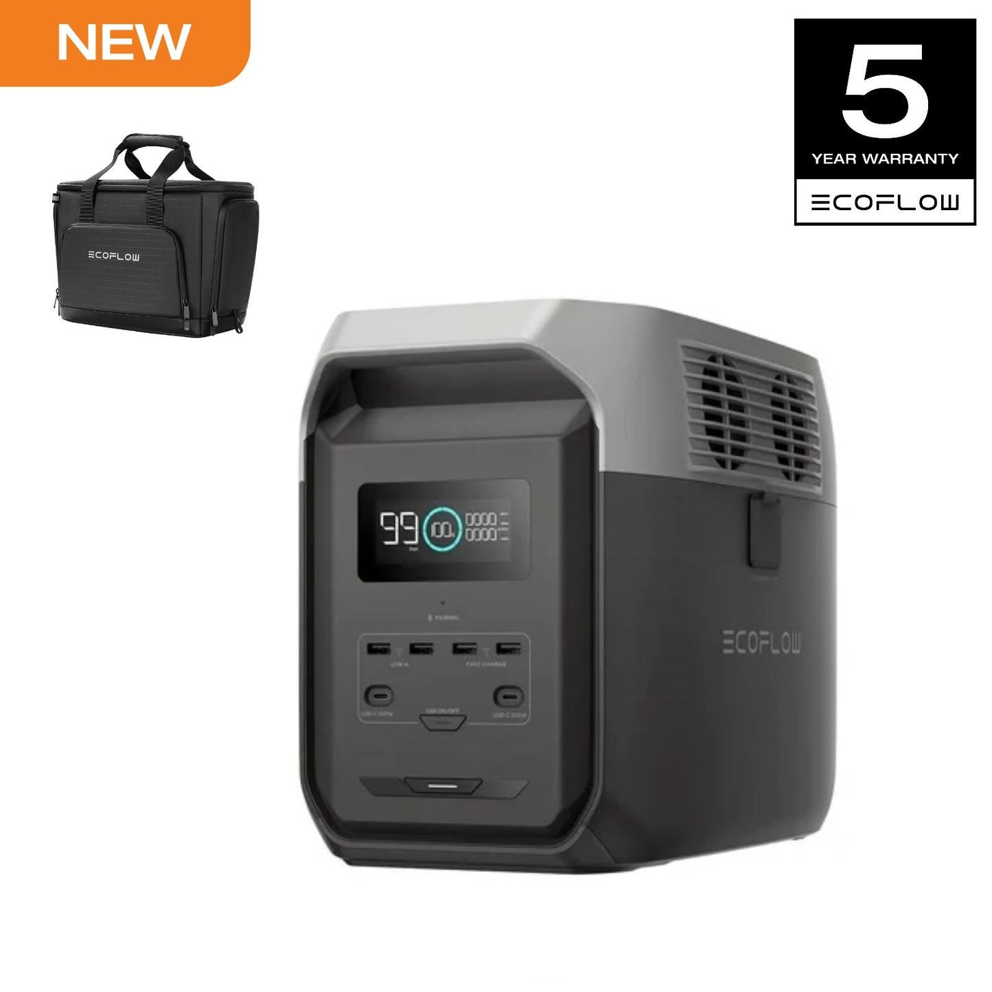 Delta 3 1500 Portable Power Station 1536Wh LiFePO4 Battery