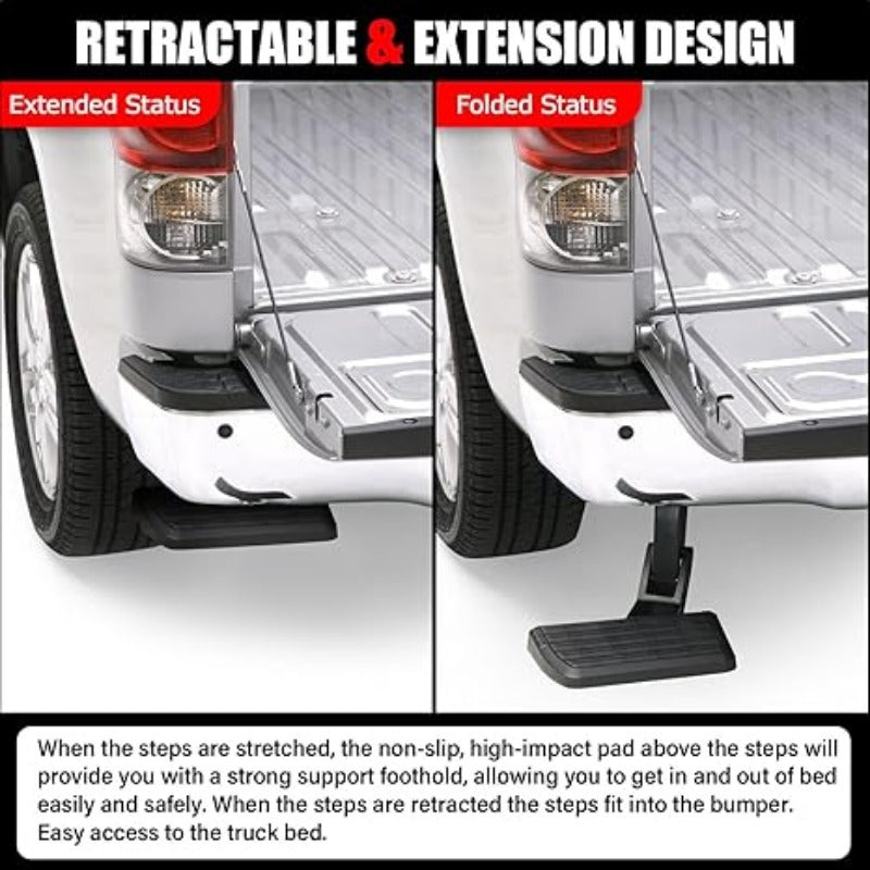 Retractable Rear Bed Step for Toyota Tacoma Trucks