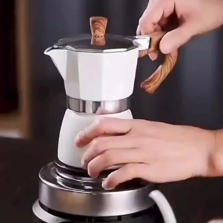 304 Stainless Steel Italian Espresso Maker Manual Camping