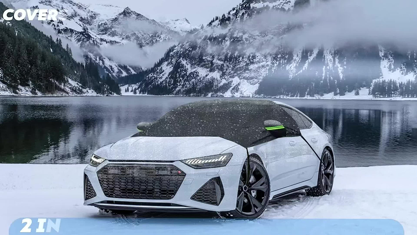 Universal Car Snow Shield Three In One Magnetic Mirror Cover