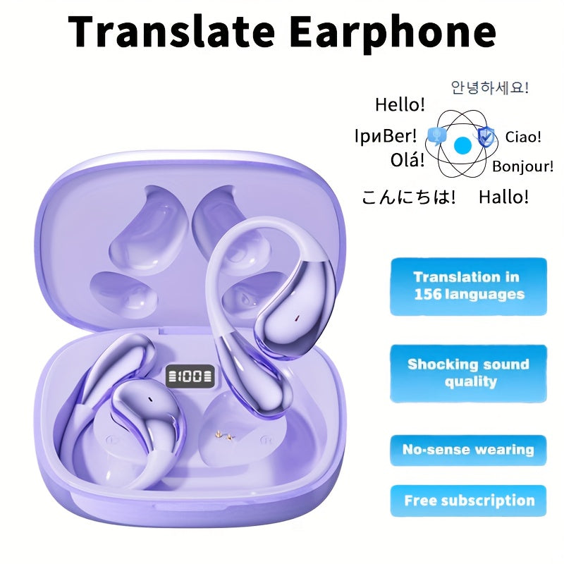 3 In 1 AI Translator Earbuds 156 Languages Translation
