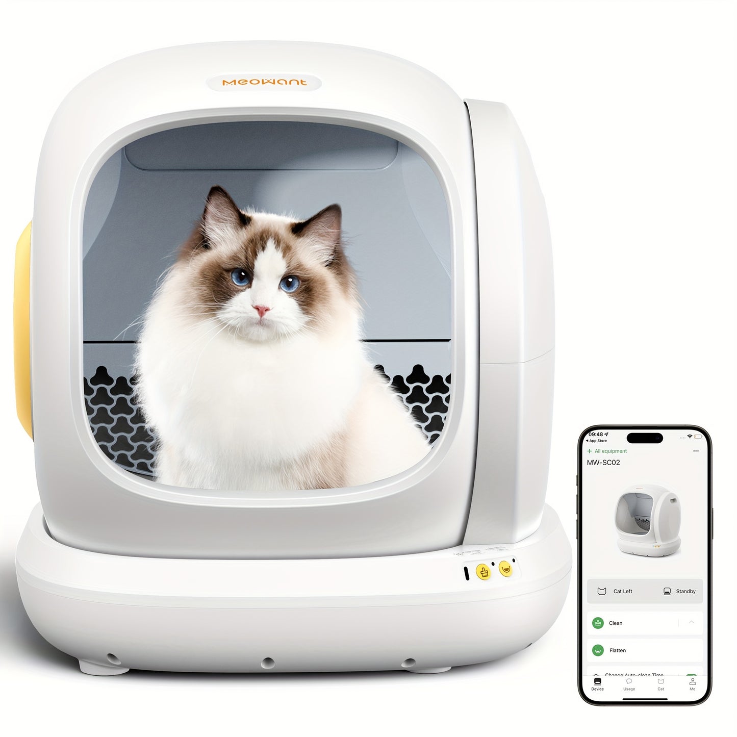 Self Cleaning Automatic Cat Litter Box With App Control