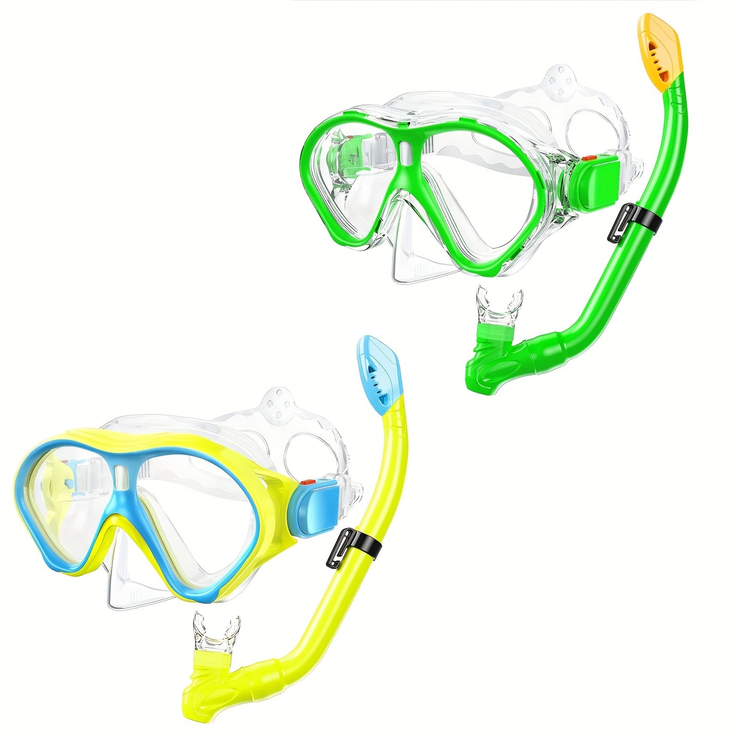 Kids Mask And Snorkel Set Anti Fog Dry Top Snorkeling Gear