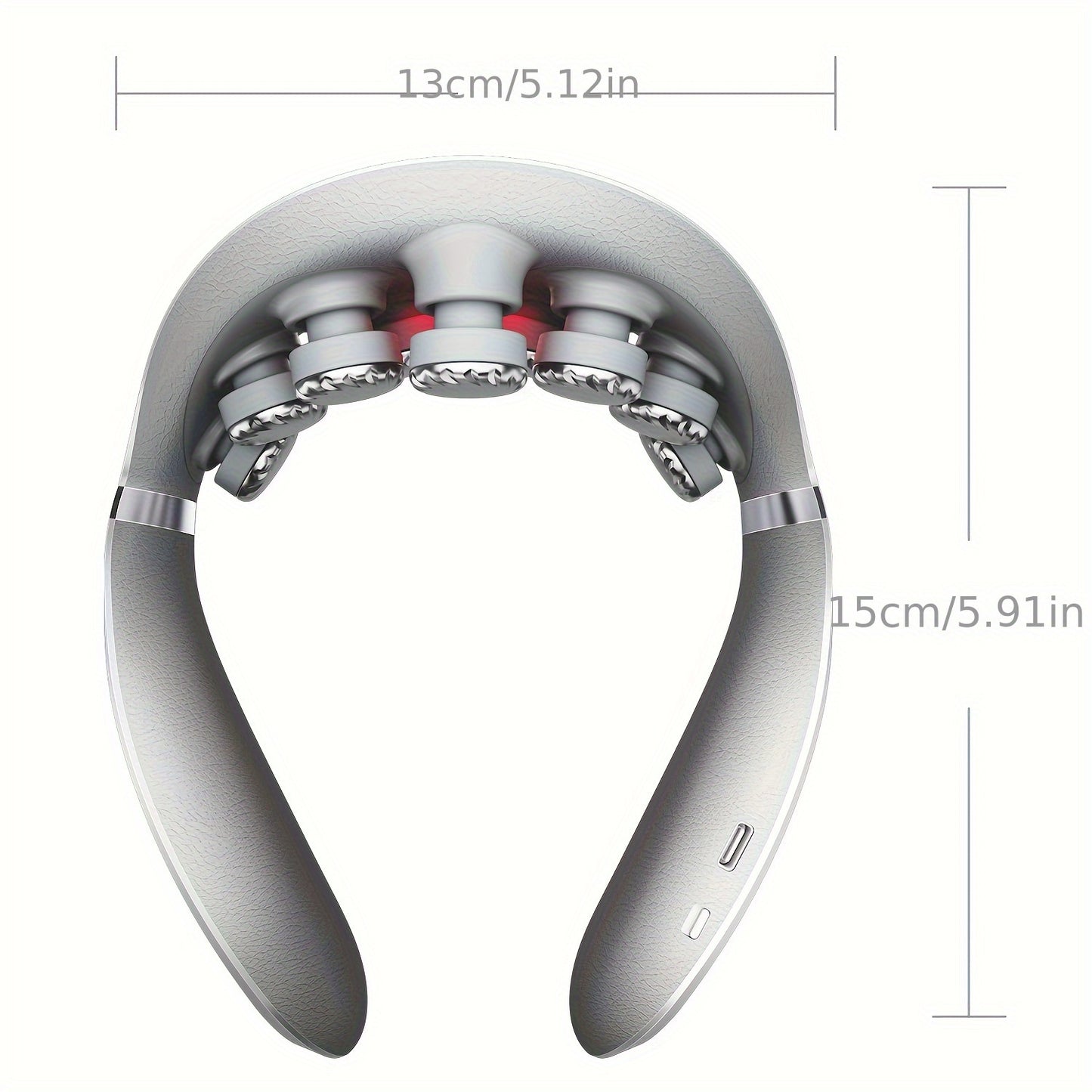 Neck Massager With Heat And 9D Shiatsu Vibration Cordless Deep Tissue