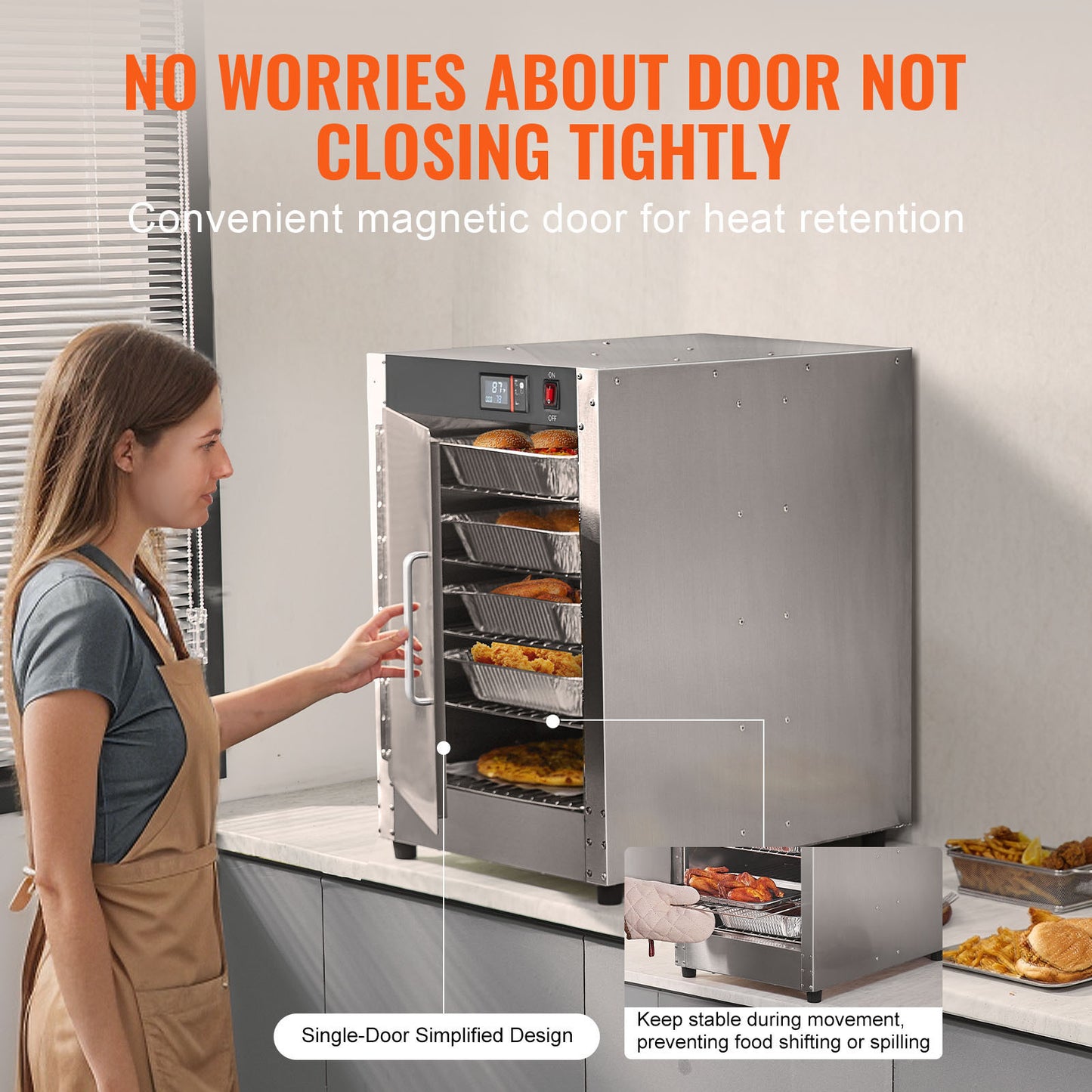Hot Box Food Warmer 5 Tier Concession Warming Cabinet