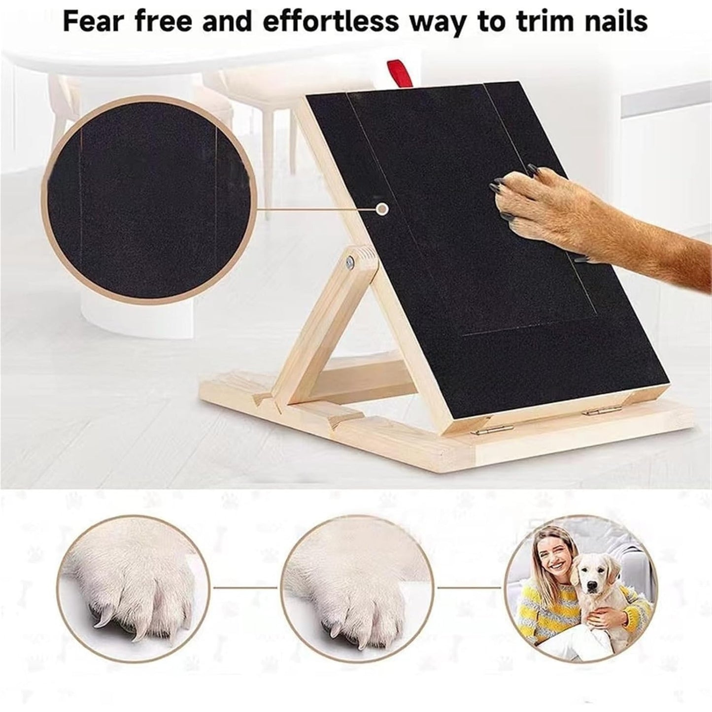 Premium Dog Scratch Pad Foldable Adjustable With Sandpaper