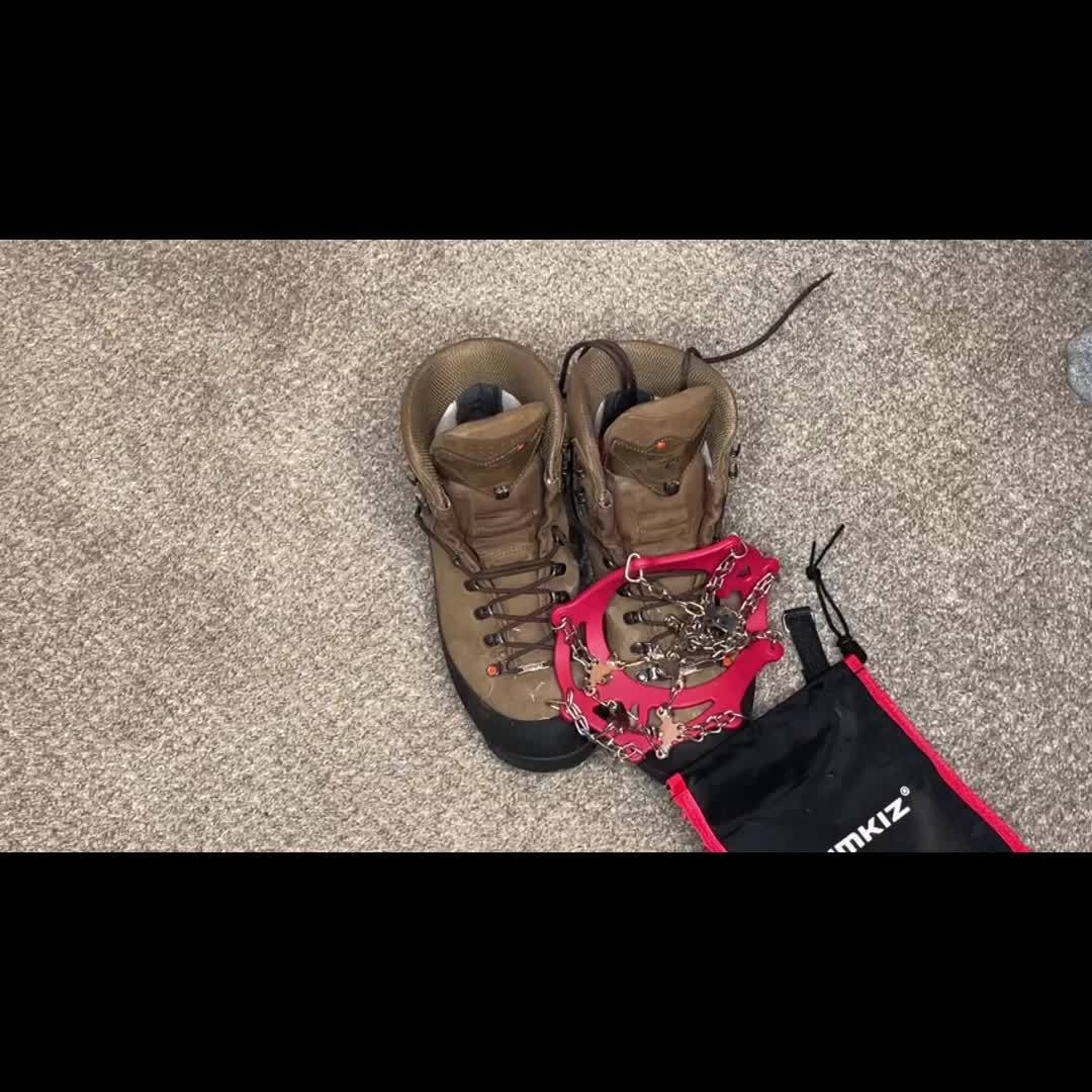 Ground Grip Crampons With Stainless Steel Spikes For Boots