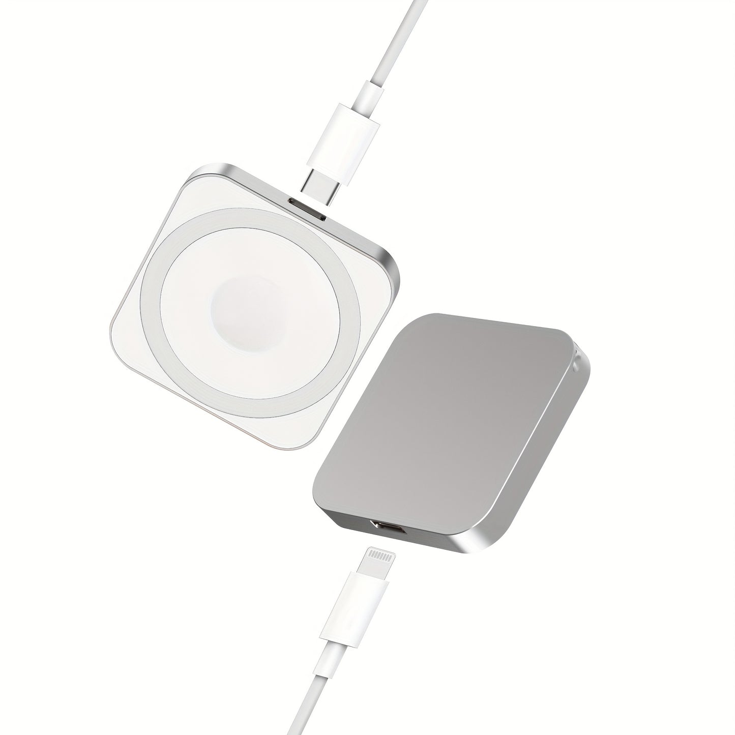 Mini Magnetic Wireless Charger With Dual Interface 15W