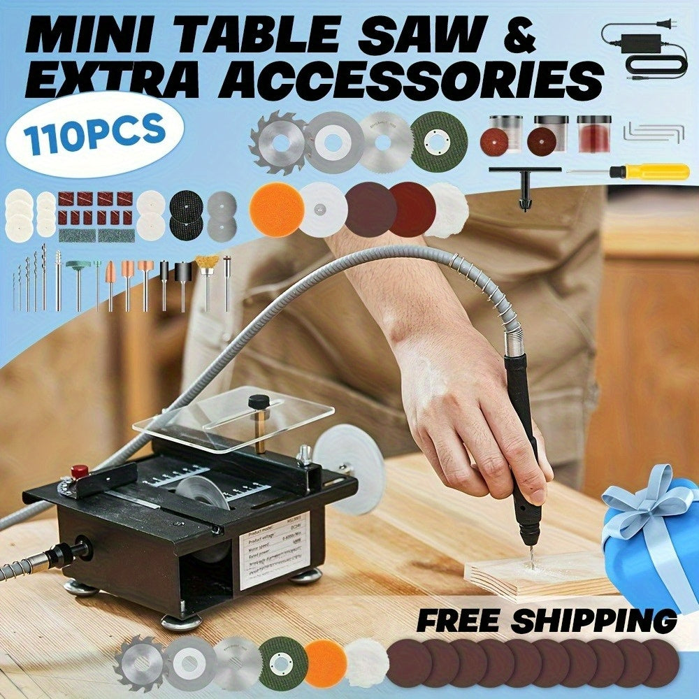 Mini Table Saw Multifunction Portable Adjustable Wood
