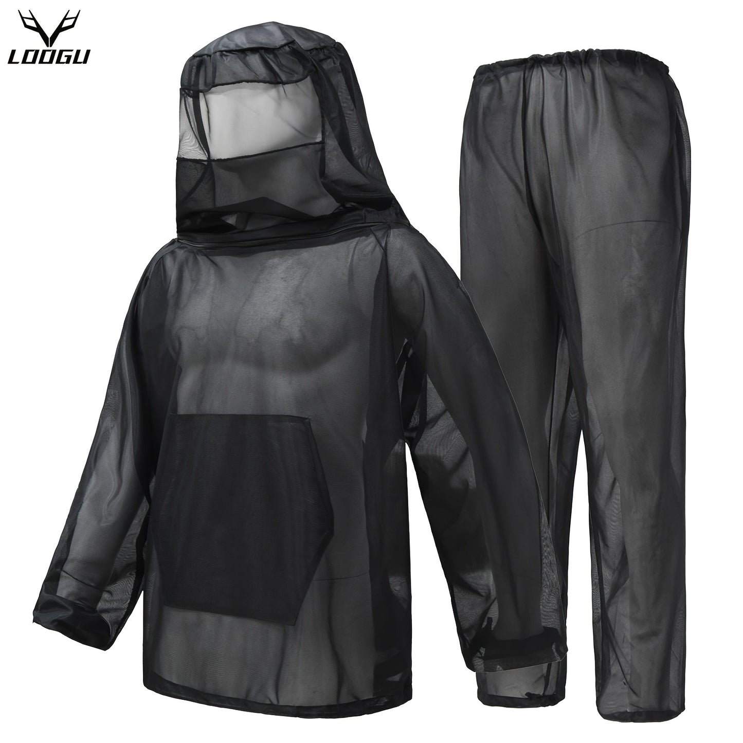 LOOGU Camouflage Mosquito Net Set for Outdoor Protection