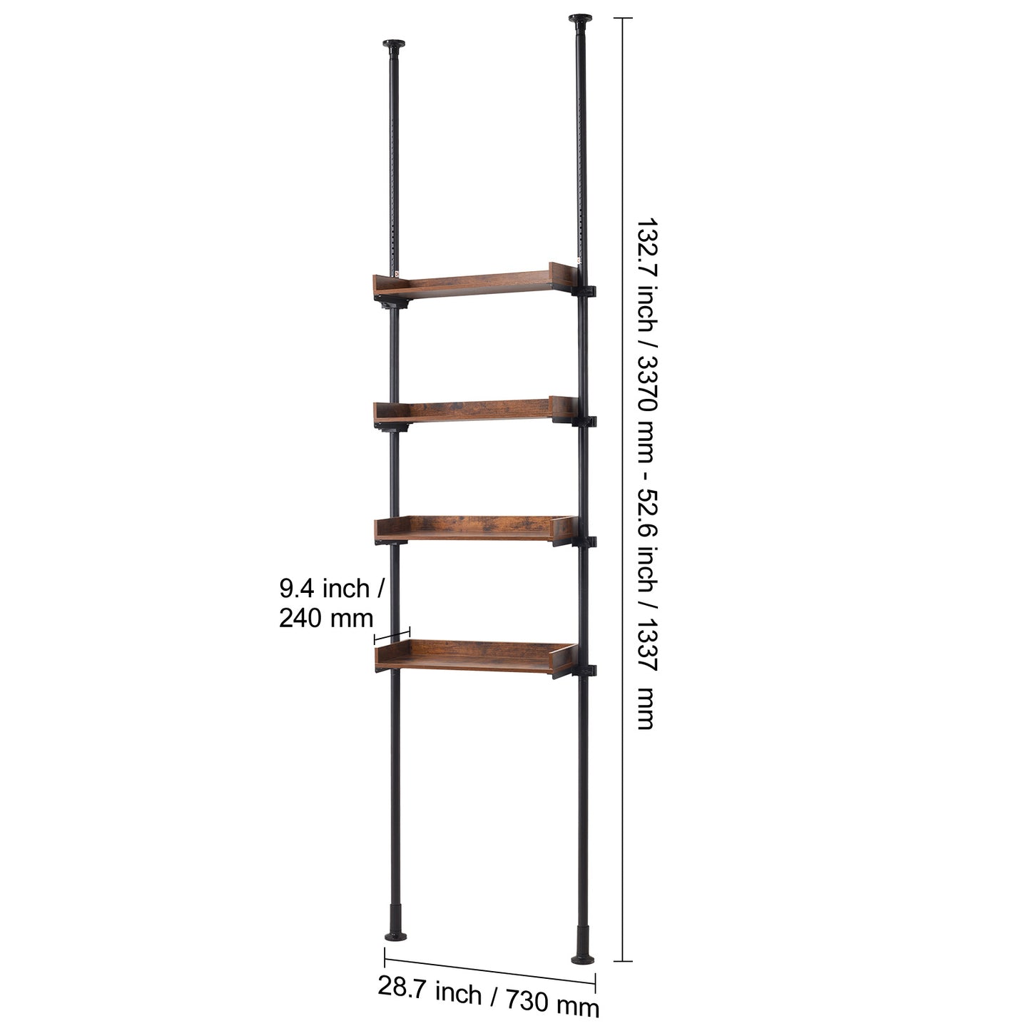 Over The Toilet 4 Tier Bathroom Storage Shelf Organizer