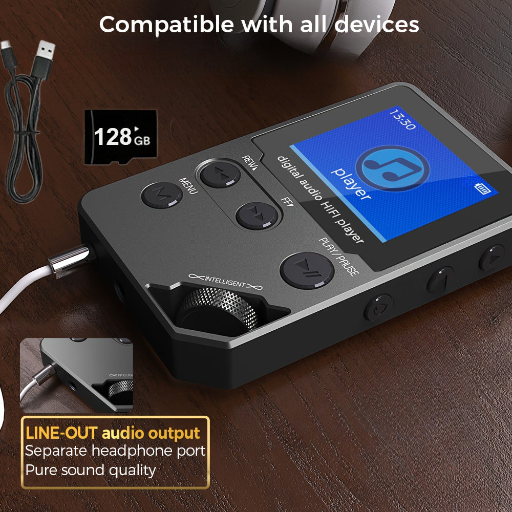 High Fidelity Music Player with Long Battery Life and Recording Function