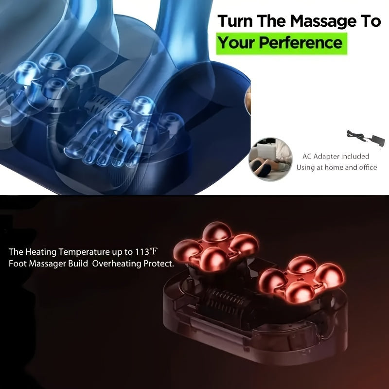 Shiatsu Foot Massager With Heat And Calf Massage Roller