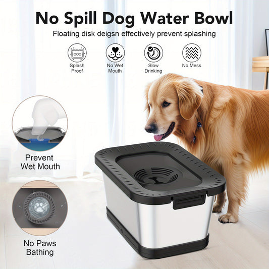 Stainless Steel Dog Dish With Anti Slip Base Easy Cleanup
