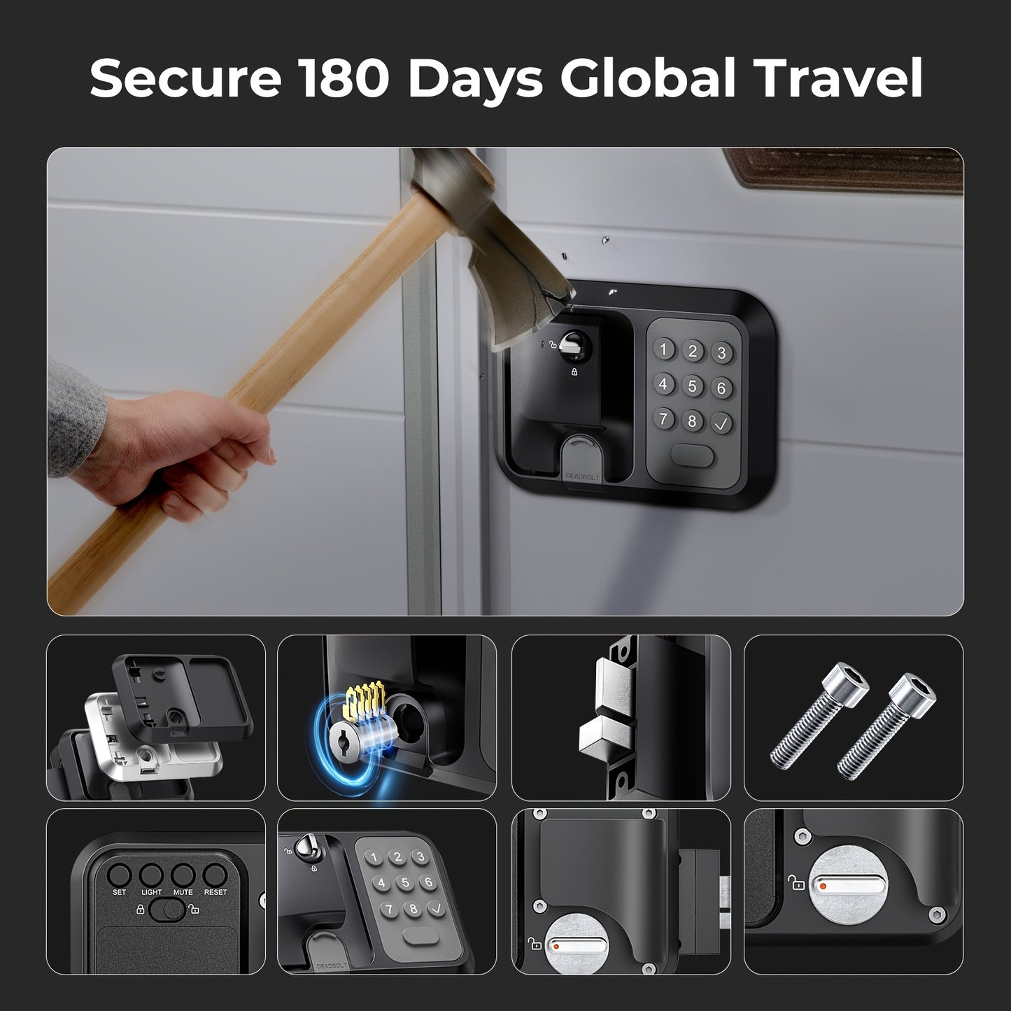 Versatile Keyless RV Entry Door Lock for Trailers and Campers
