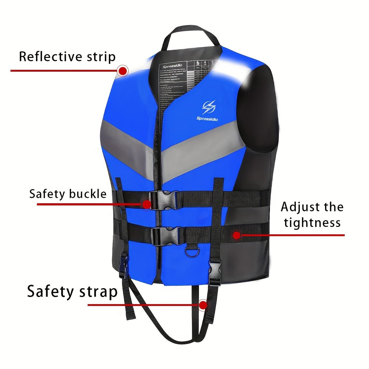 HISEA Adjustable Buoyancy Vest 50N for Adults Gear Pro