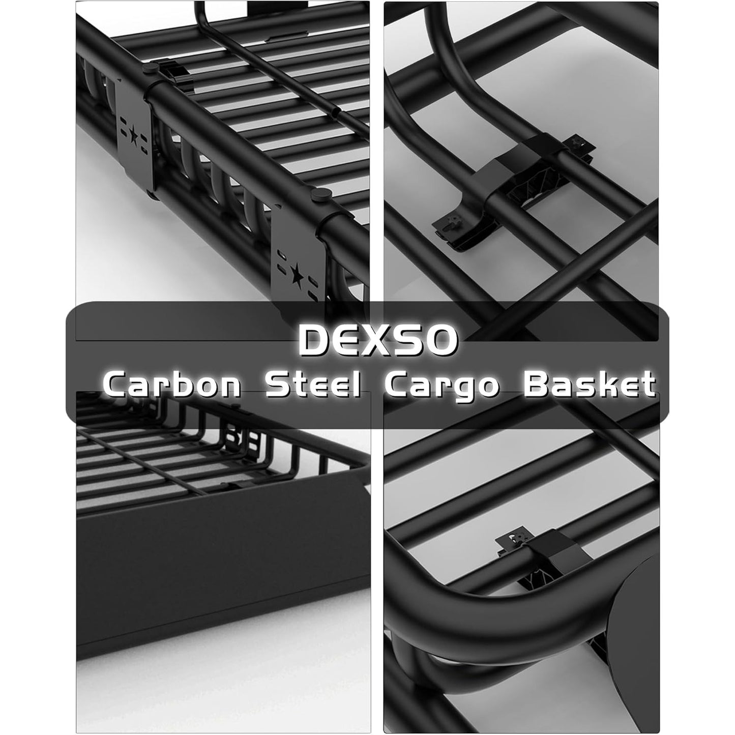 Universal Roof Rack Cargo Basket 200 Pound Capacity For SUVs