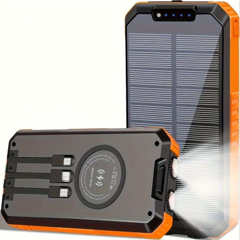 49800mAh Six 15W Solar Power Bank With Wireless Charger