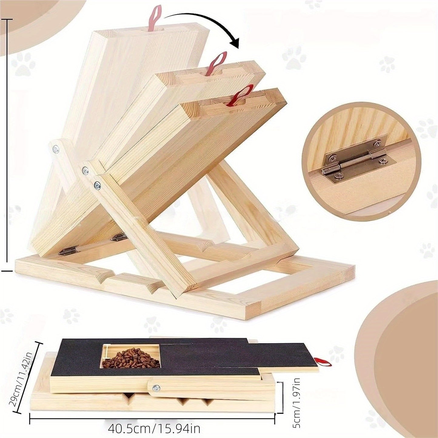 Premium Dog Scratch Pad Foldable Adjustable With Sandpaper