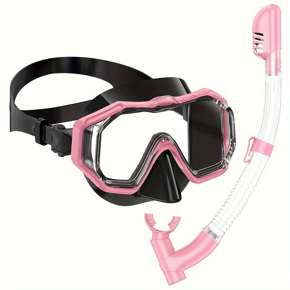 Three Window Youth Snorkeling Mask and Breathing Tube Set
