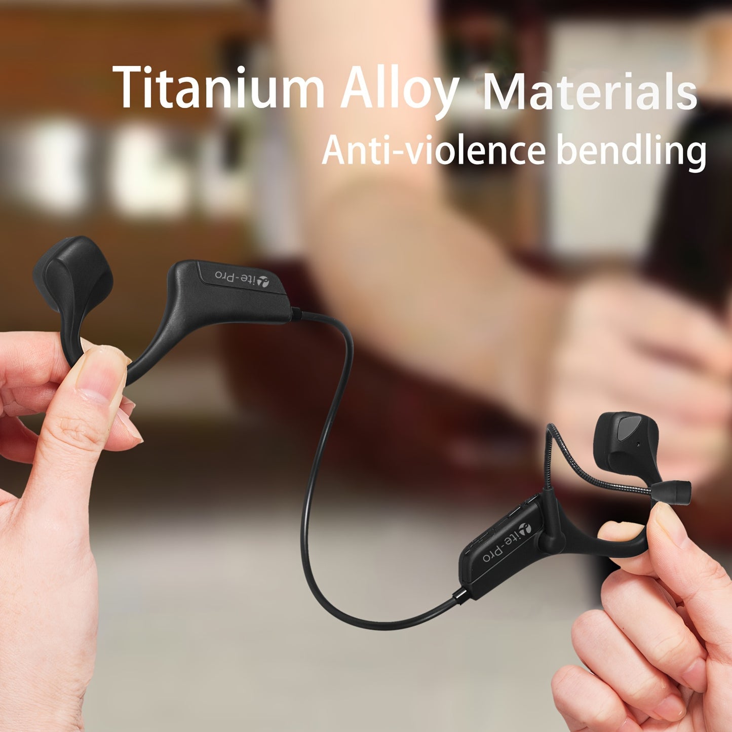 Wireless Bone Conduction Headphones With Microphone