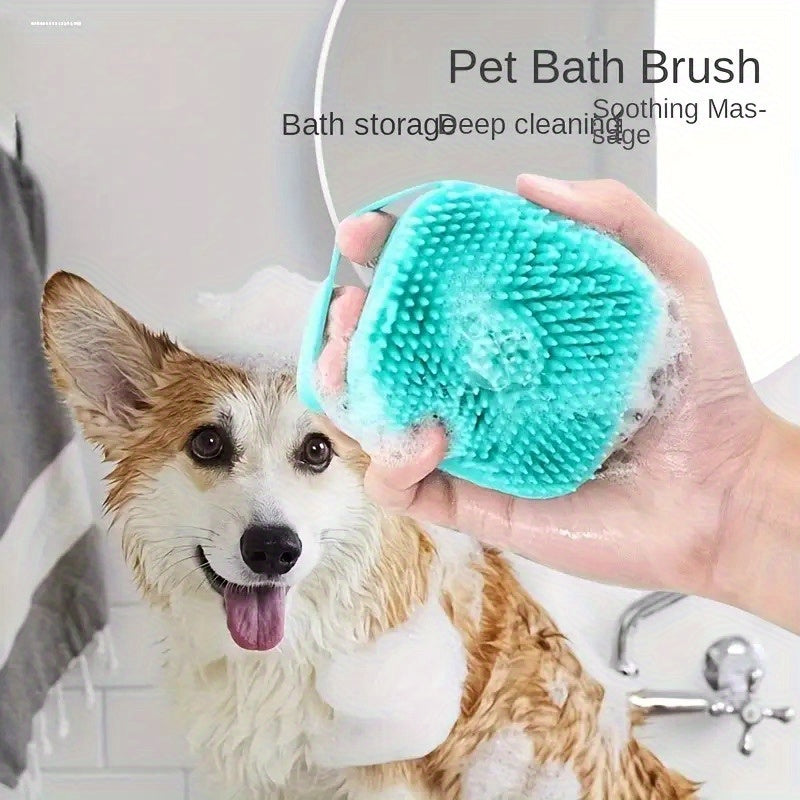 Silicone Pet Bath Brush Kit For Cat And Dog Grooming