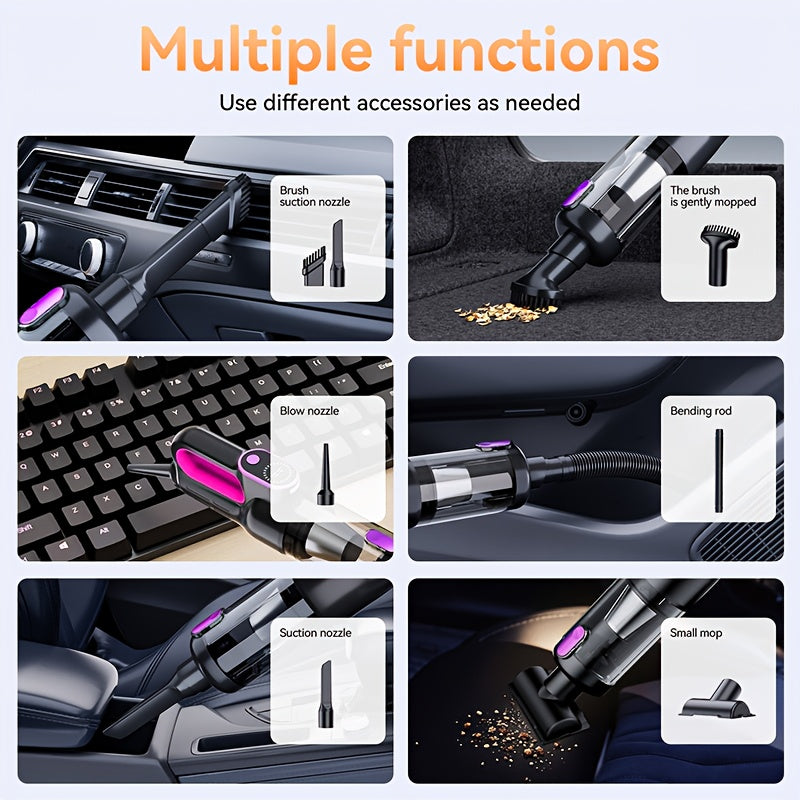 Wireless Handheld Vacuum For Cars And Homes 2 In One
