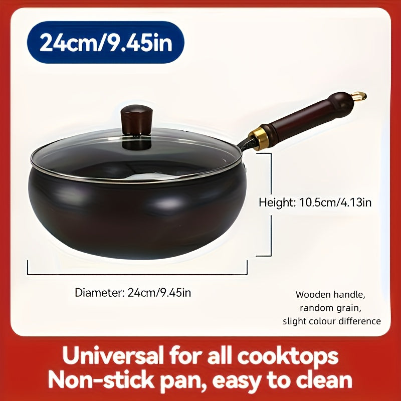 Heavy Duty Cast Iron Pan With Lid For Even Heat And Searing
