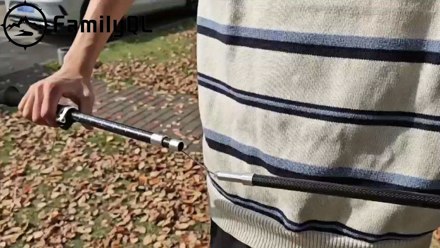 FamilyQL Carbon Fiber Folding Hiking Cane with Quick Lock