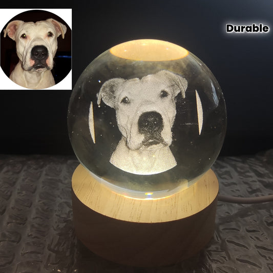 Custom Laser Engraved Pet Memorial Crystal Keepsake