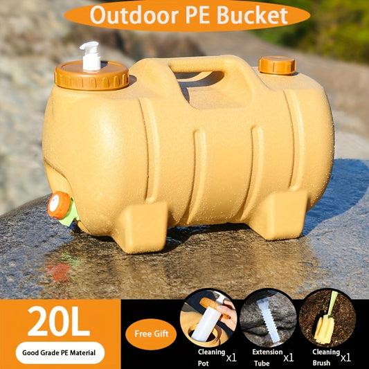 20L Portable Water Container With Faucet For Camping