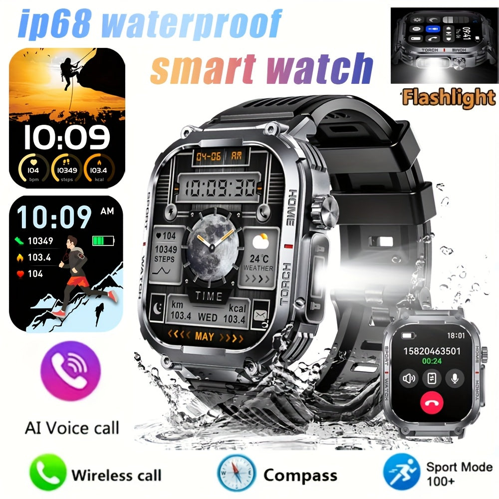 Rugged Smartwatch with Fitness Tracker for Active Lifestyles