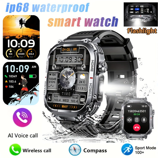 Rugged Smartwatch with Fitness Tracker for Active Lifestyles