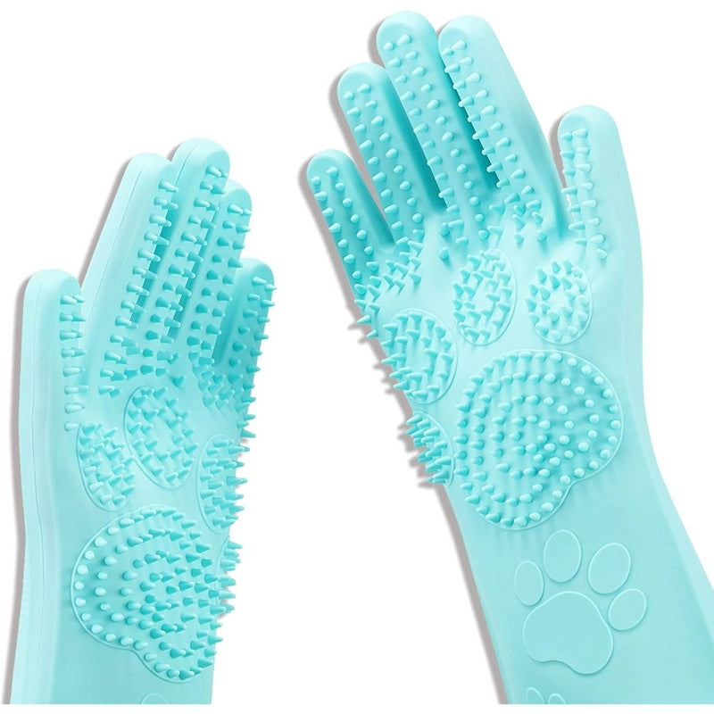 Pet Grooming Magic Gloves With Thick High Density Bristles