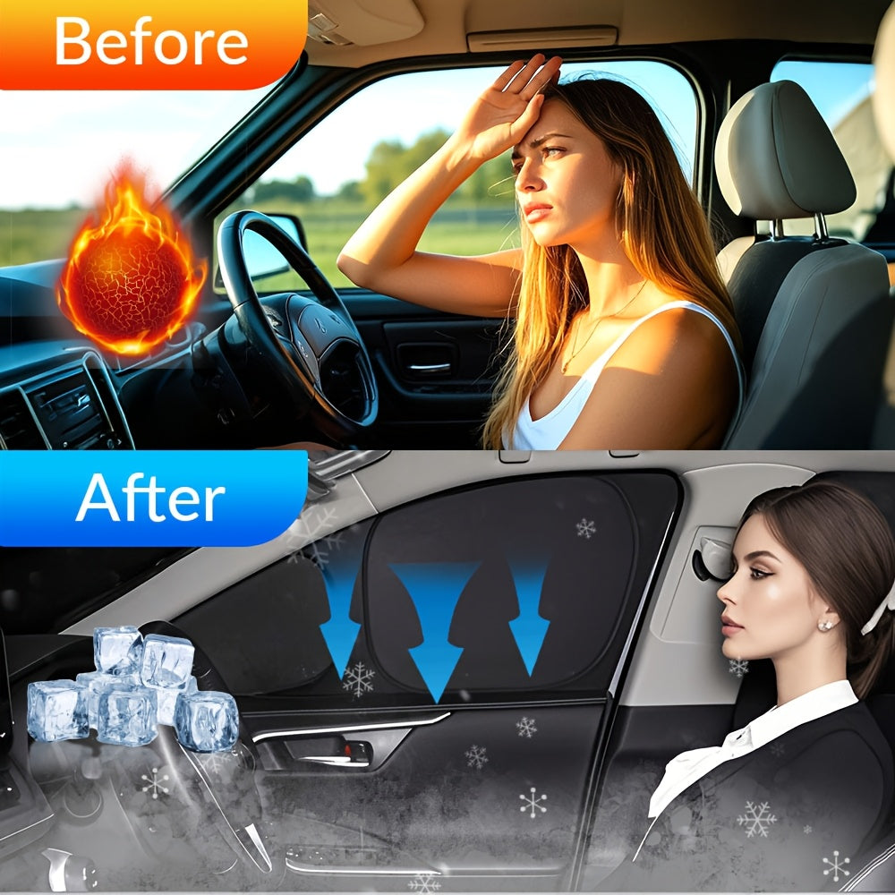 XC60 Front Side Window Sunshade Cover Polyester 7pc Set