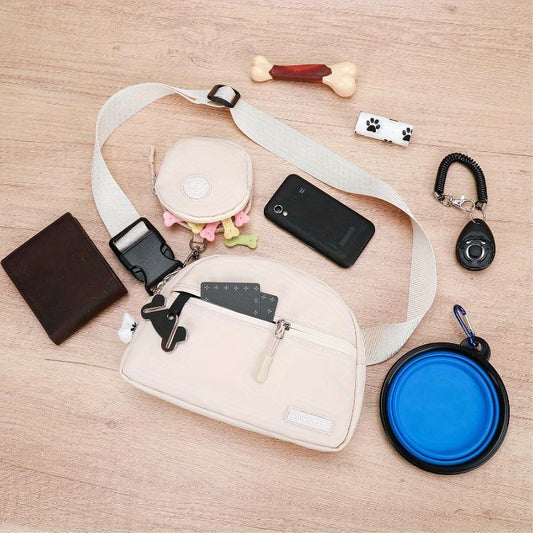 Hands Free Dog Training Belt Bag With Poop Bag Dispenser