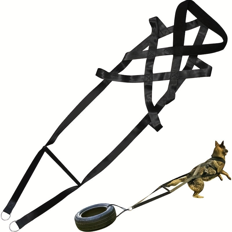 Heavy Duty Dog Traction Training Harness Adjustable Straps
