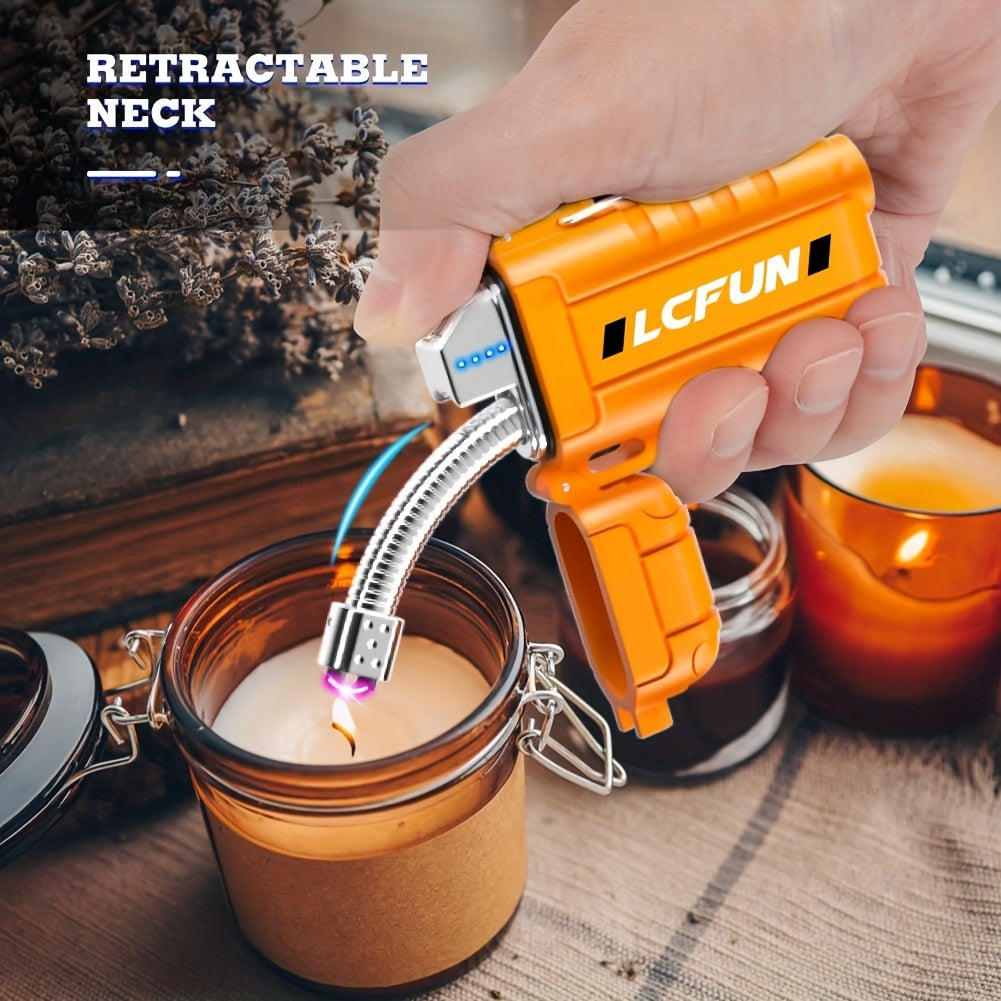 Rechargeable Electric Lighter With Lanyard Rotatable Hose