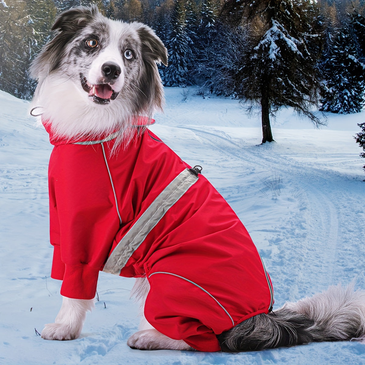 All Season Dog Raincoat Windproof Waterproof Pullover