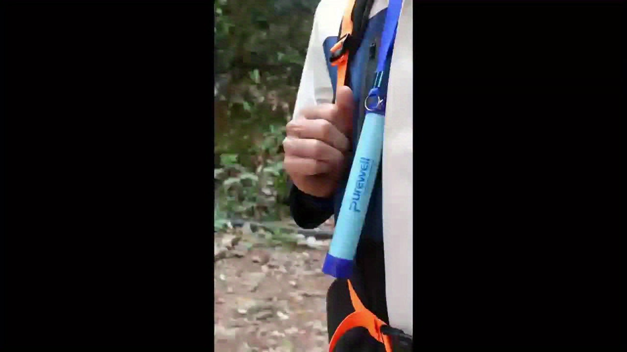 8PCS Outdoor Water Filter Straws For Emergency Survival Gear