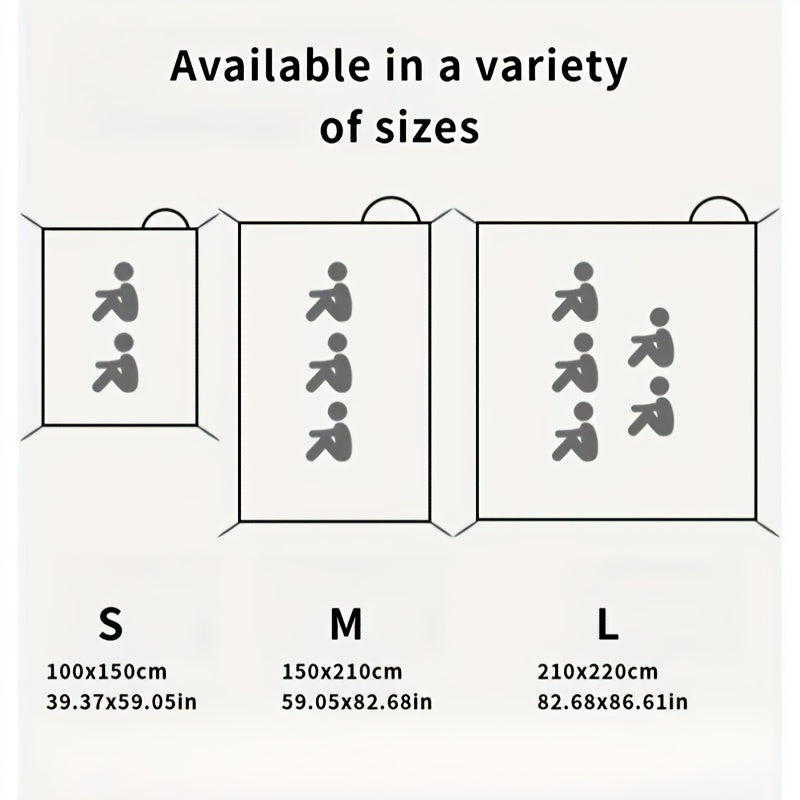 Portable Outdoor Nylon Mat With Pattern Styles For Picnics