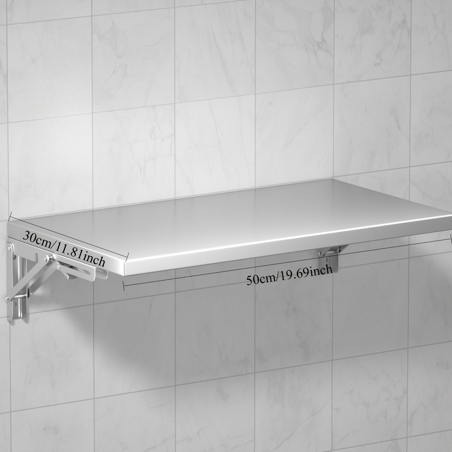 Stainless Steel Wall Mounted Folding Storage Rack Kitchen
