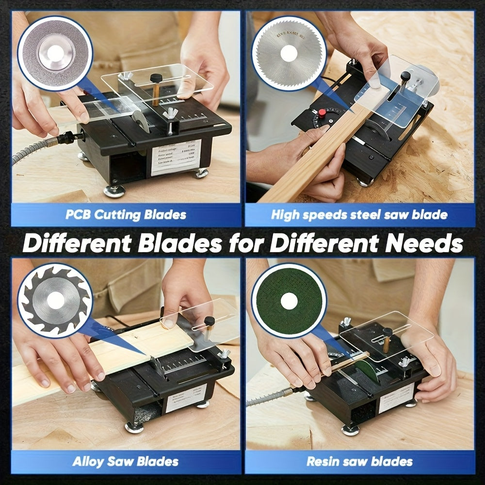 Mini Table Saw Multifunction Portable Adjustable Wood