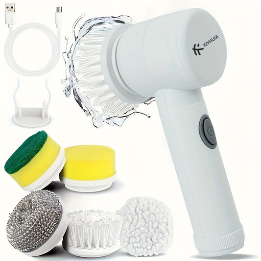 XIYHUIA Electric Cleaning Brush Set 8pc 5 Modes Cordless