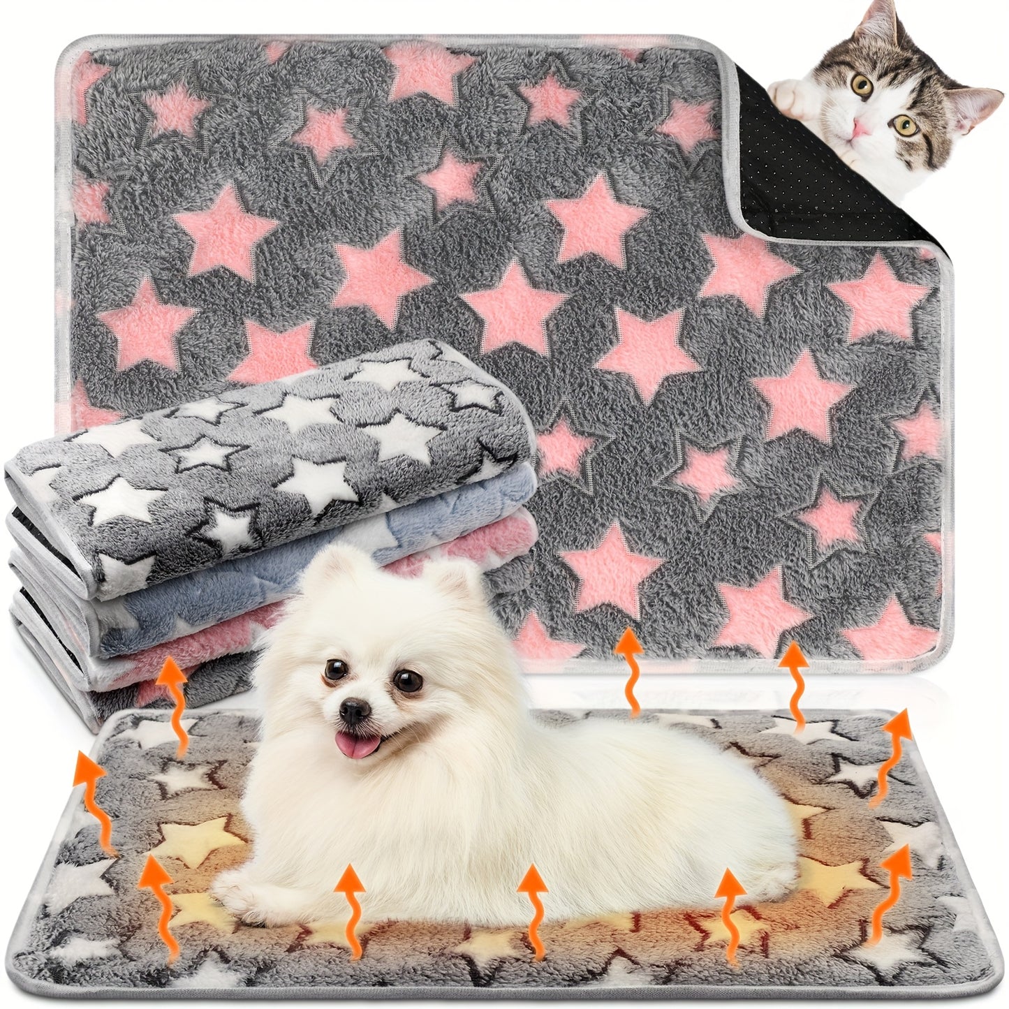 4 Pack Self Warming Cat Bed With Removable Cover Indoor