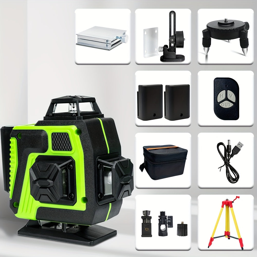 16 Line Self Leveling Laser Level 360 Degree With Remote