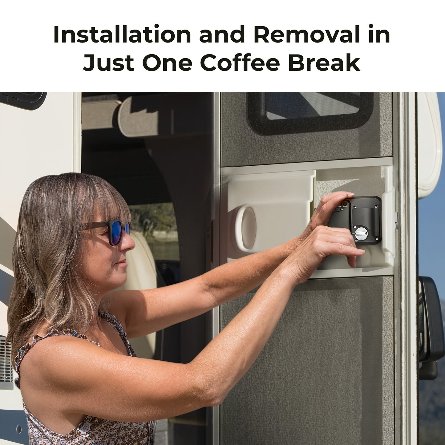 Versatile Keyless RV Entry Door Lock for Trailers and Campers