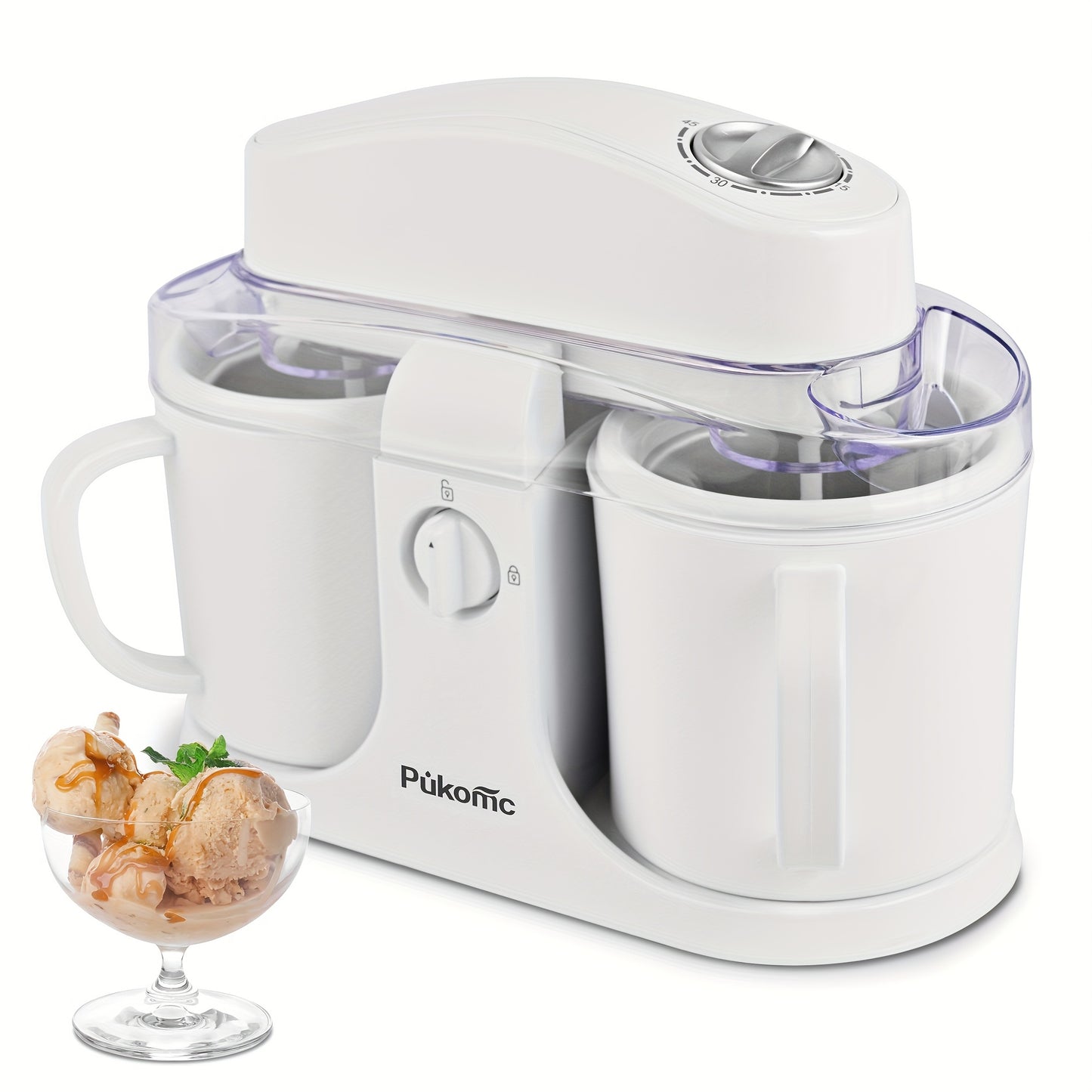 Home Ice Cream Maker Detachable Design For Easy Cleaning